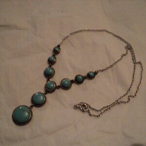 Sterling Silver and Turquoise Necklace